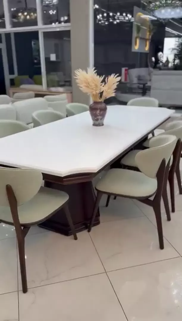 Стол Анталия белый, размеры 240 см и 280 см