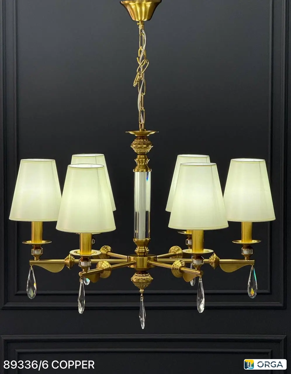 Люстра COPPER 89336/6, диаметр 65 см, высота 53 см, 6 ламп Е14