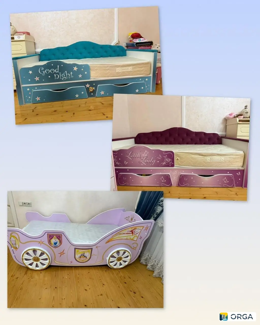 Продам детские кровати с матрасами, хорошее состояние, фабричные, прочные