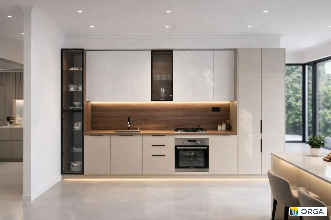 Кухня Новиа, крашеный МДФ, белый, 4.10м, 103000₽