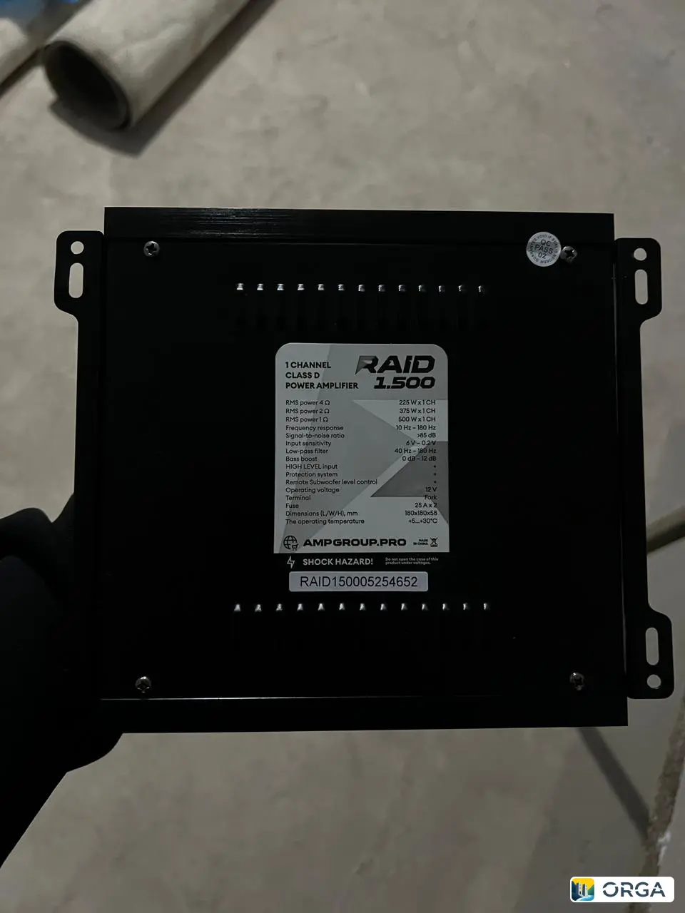 Автомобильный аудиоусилитель моноблок 1.500