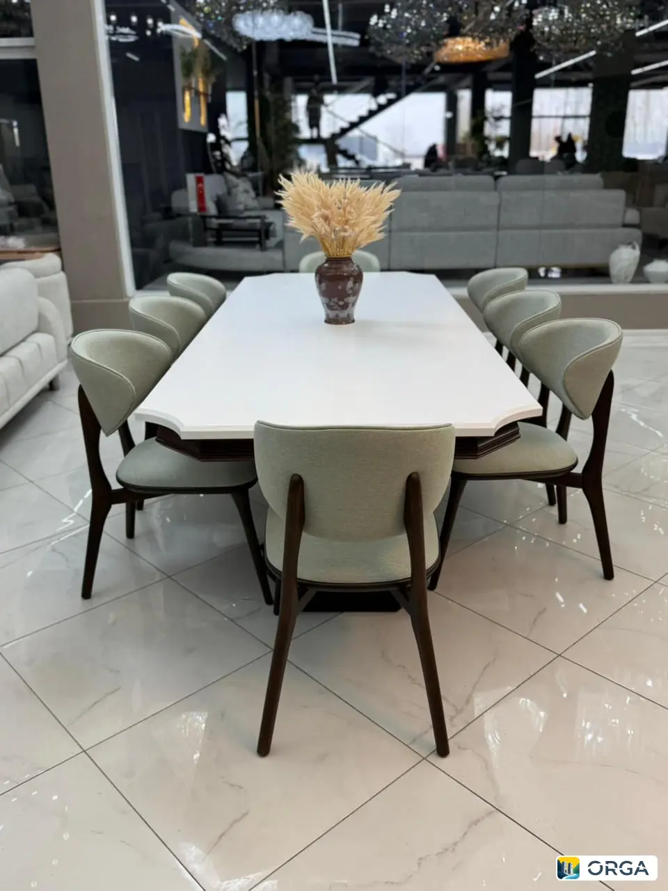 Стол Анталия белый, размеры 240 см и 280 см