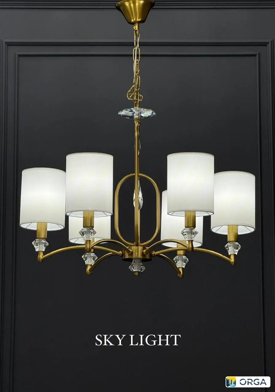 Люстра COPPER 89324/6, диаметр 64 см, высота 46 см, 6 ламп Е14