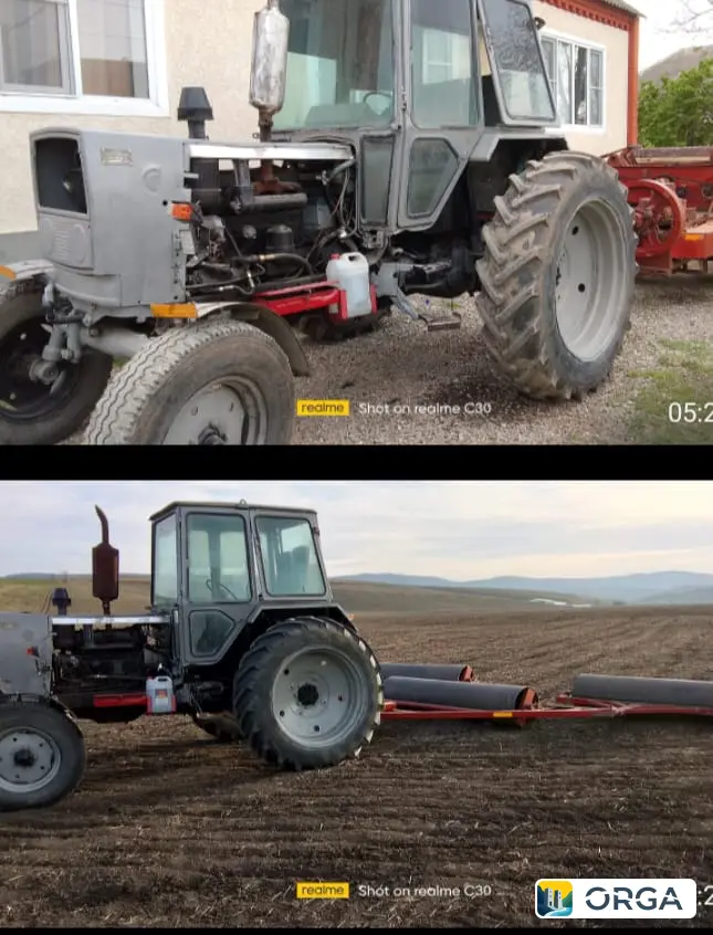 Трактор ЮМЗ с прессом Котоки до 7 метров, переделан под тюкан