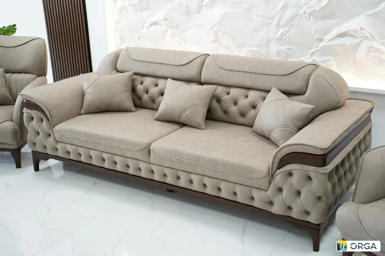 Диван Гавана с двумя креслами и пуфиком, комплект 2025