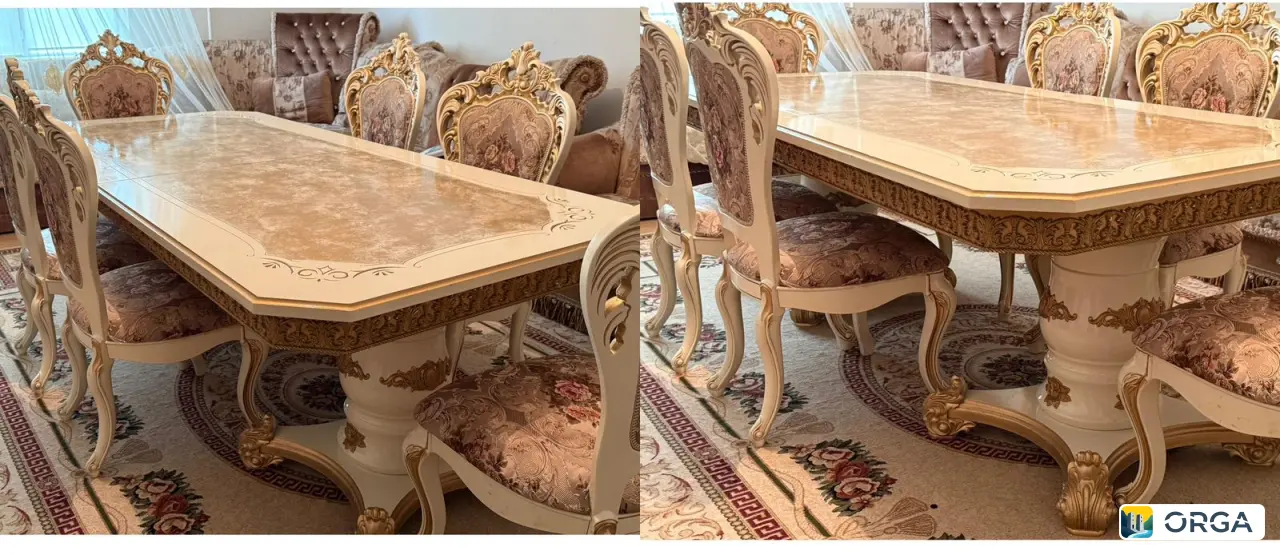 Продаётся обеденный стол и стулья