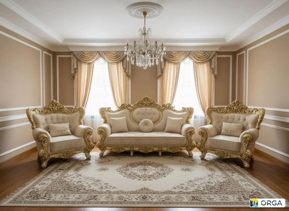 Мягкая мебель Севилья: диван, два кресла, 7 подушек