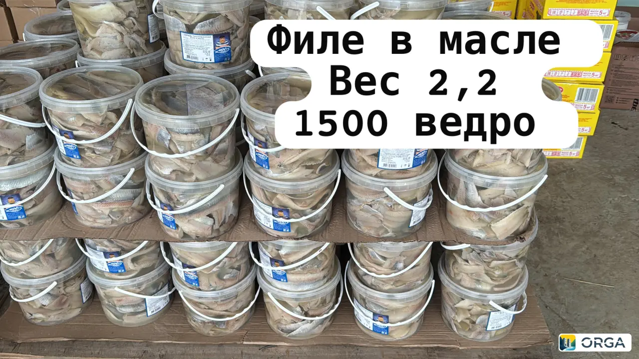 Рыба филе в масле 2,2 кг