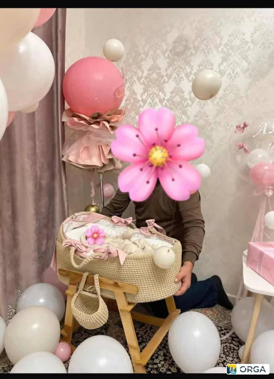 люлька вязаная за 8тыс а в подарок постельное