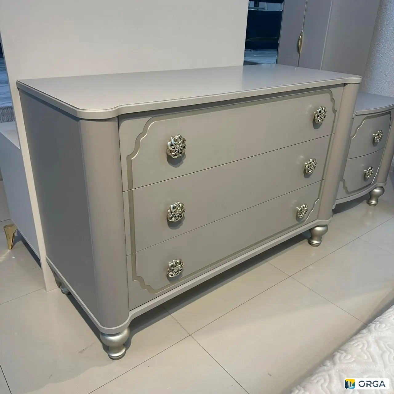 Спальный гарнитур «Лали» 5дв, цвет серый, производство Ставрополь, фабрика ЭРА