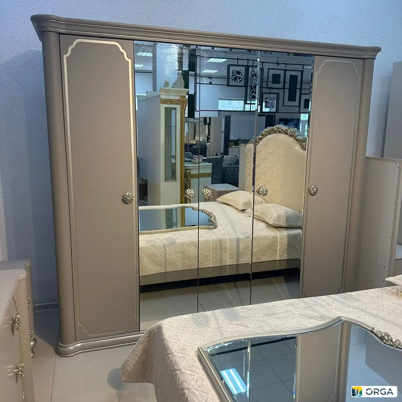 Спальный гарнитур «Лали» 5дв, цвет серый, производство Ставрополь, фабрика ЭРА