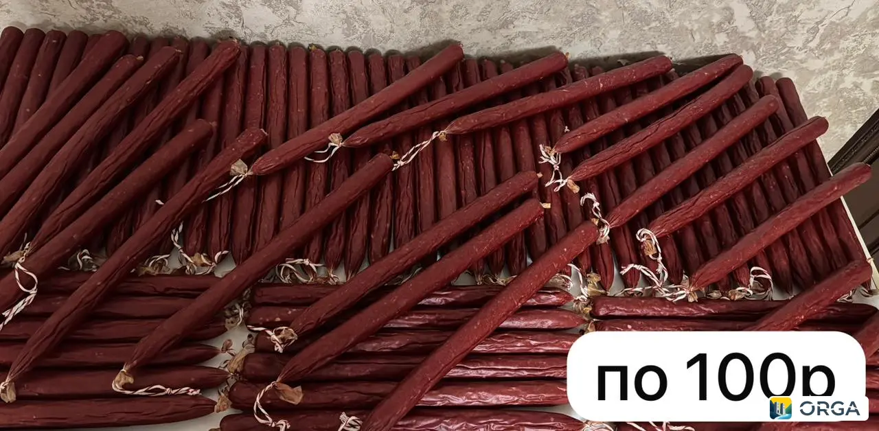 свежие домашние колбаски