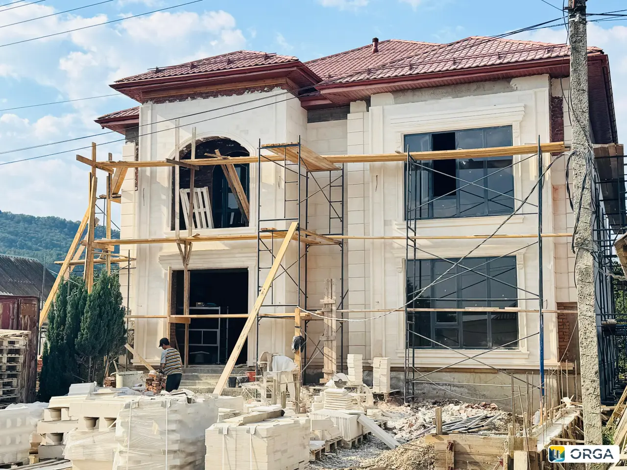 Облицовка фасадов с природным камнем