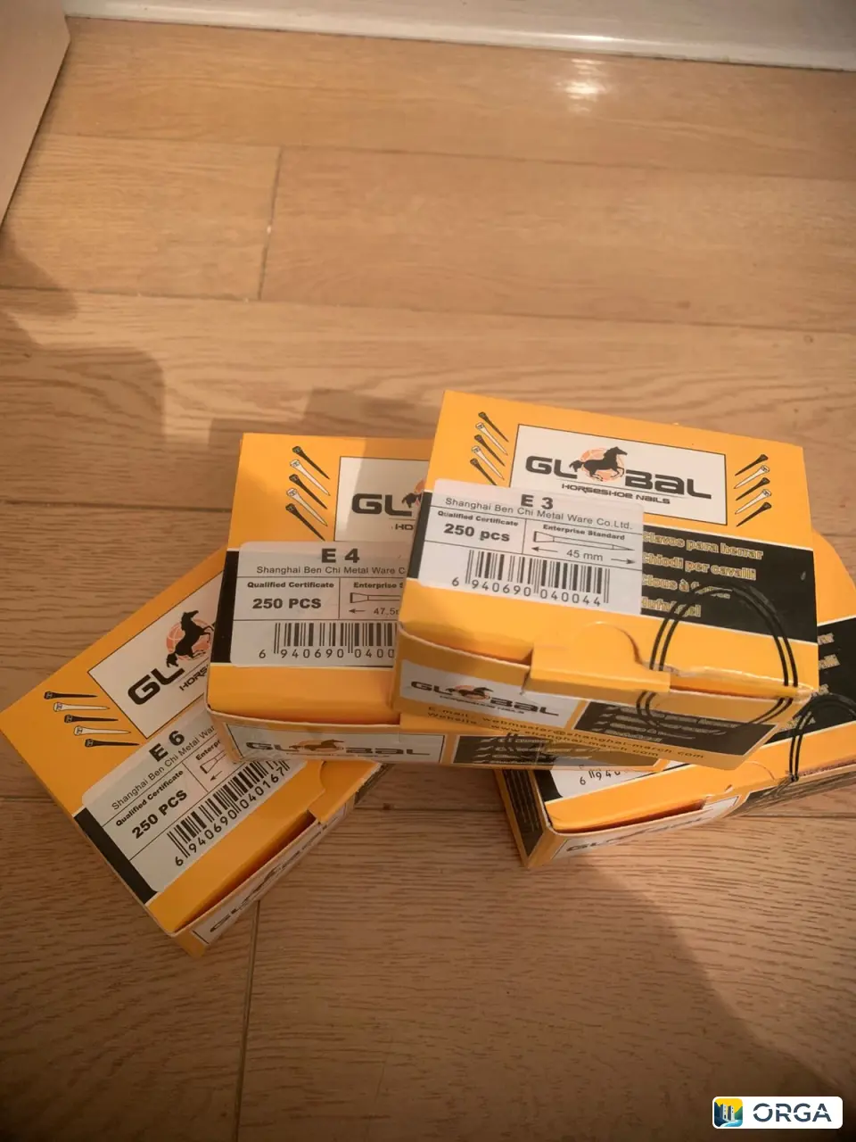 Гвозди для подков лошади, пачка 250 штук