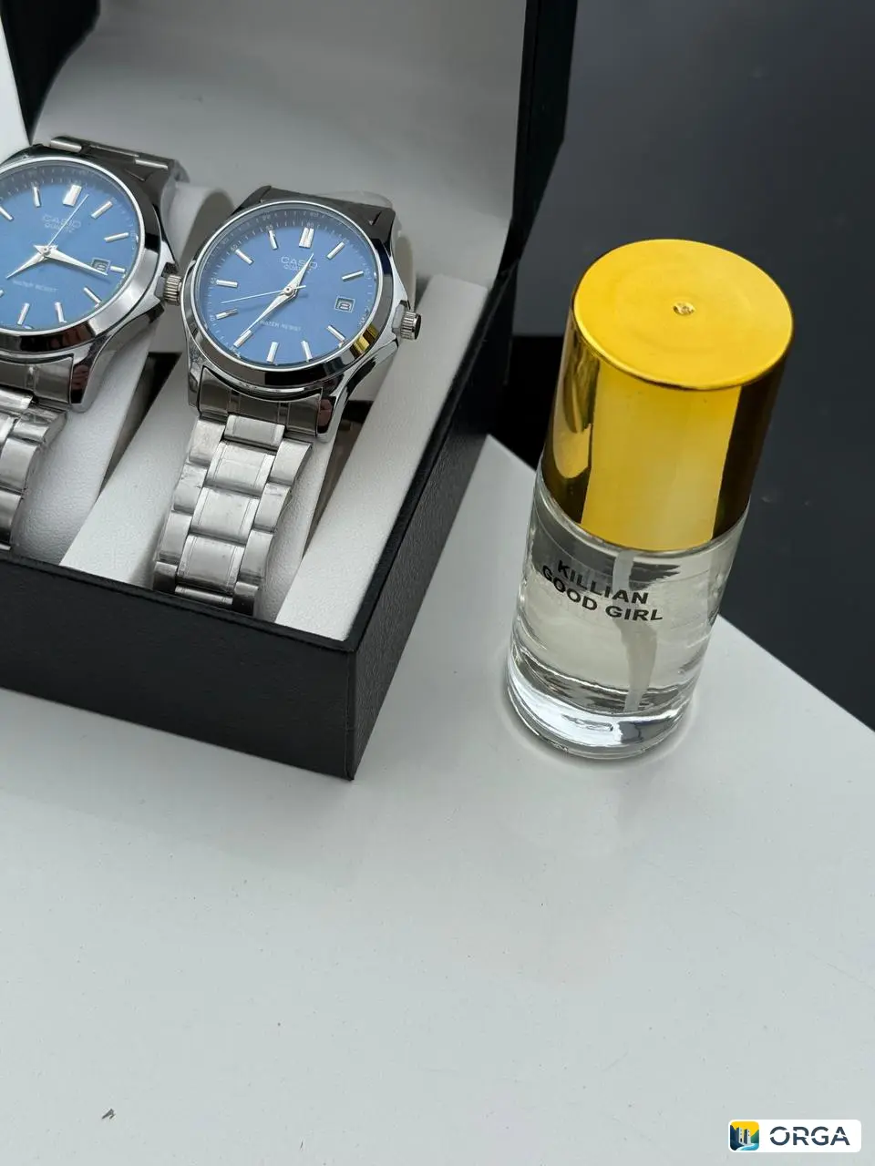 Парные часы Casio и парфюм 20 мл Бандерас, Килиана