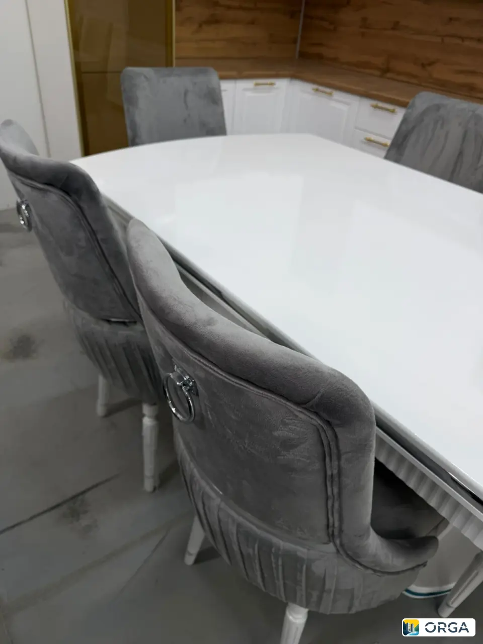 Стол «ГРАЦИЯ» белый с серебром, 200 см, 25000 руб