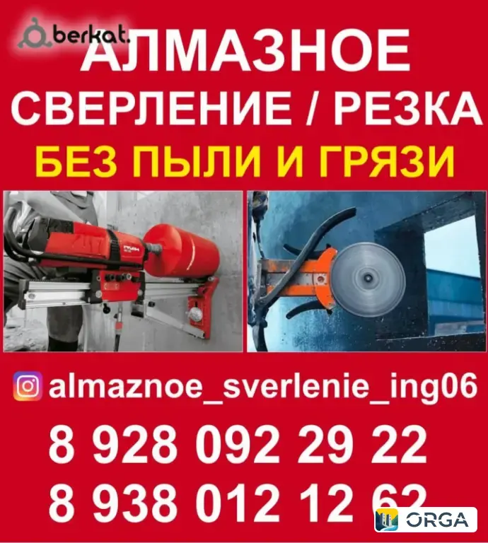 Алмазное сверление/Алмазная резка проёмов 8(928)09